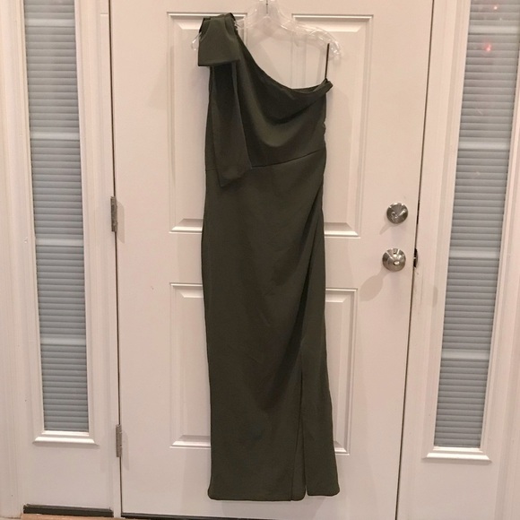 New PRETTY GARDEN One Shoulder Long Gown Maxi Dress NWT - Picture 3 of 14